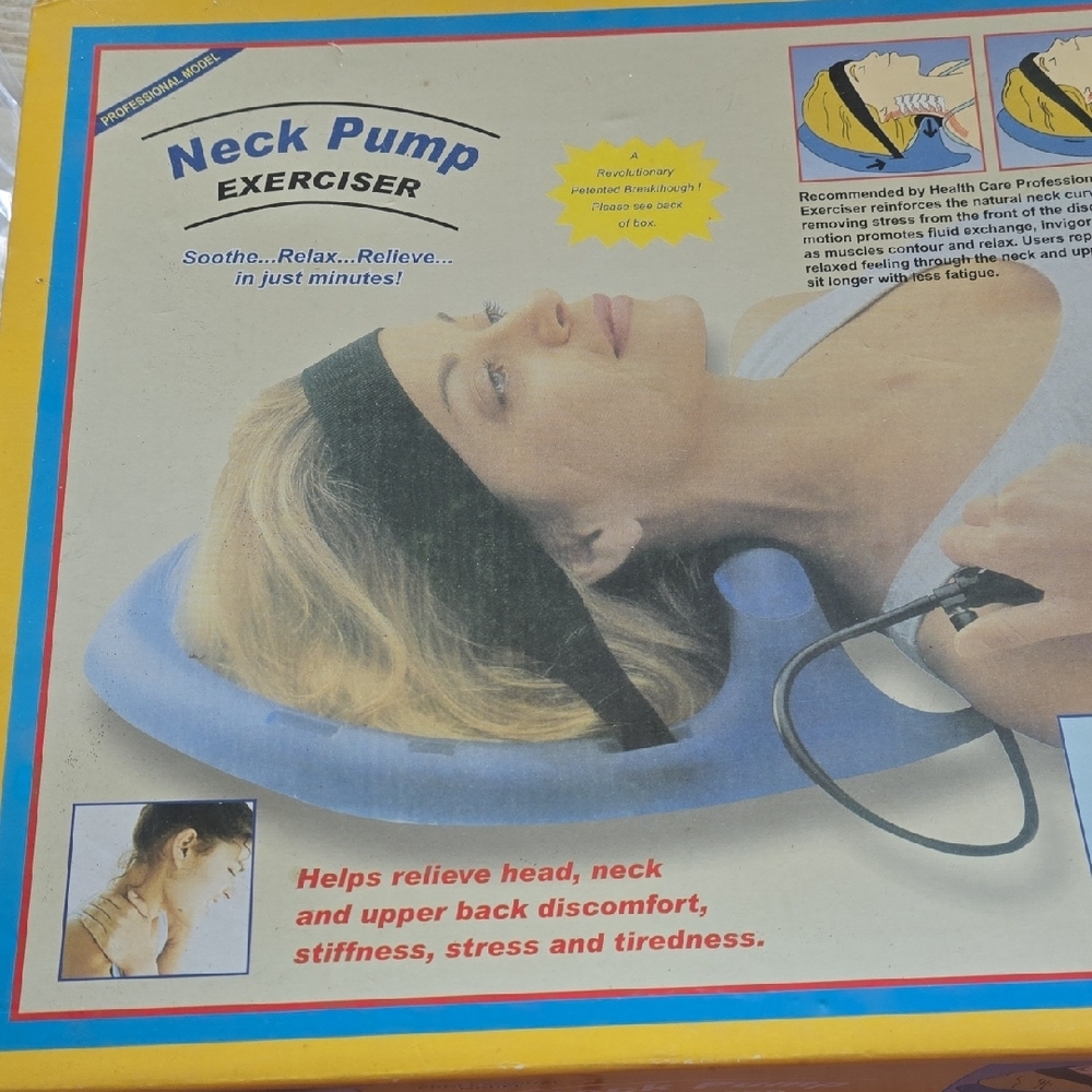 Professional Posture Pump Neck Exerciser NEW